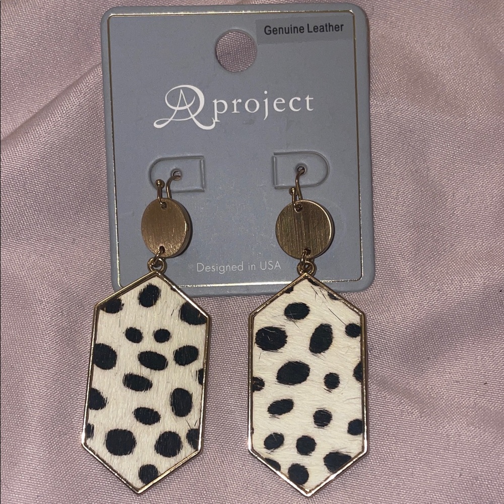 Aproject Leopard Print Earrings